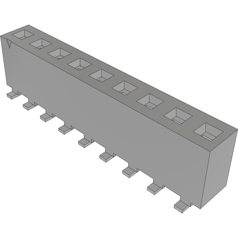 Samtec-FHP-09-02-T-S Connector Headers and PCB Receptacles Conn Socket Strip SKT 9 POS 3.96mm Solder ST Top Entry SMD Tube
