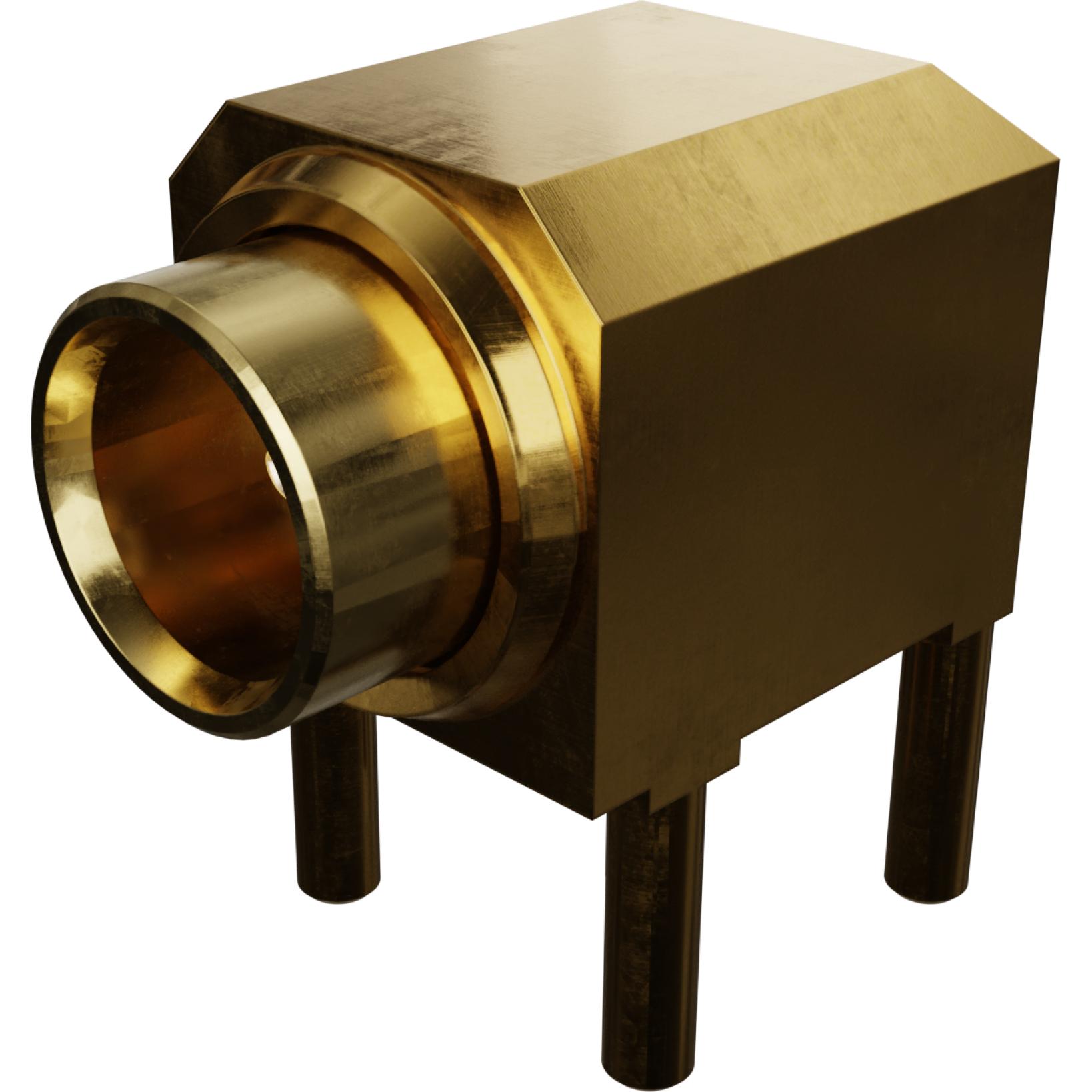 Molex-0734150781 RF-Steckverbinder Conn MCX 0Hz to 6GHz 75Ohm Solder RA Thru-Hole RCP Gold Over Nickel Tray