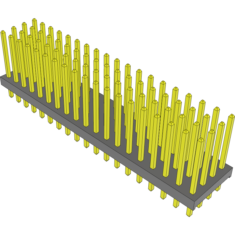 Samtec-MTMM-119-08-G-Q-320 Piastre connettori e prese PCB Conn Unshrouded Header HDR 76 POS 2mm Solder ST Top Entry Thru-Hole Bulk