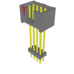 Conn Elevated Shrouded Header HDR 8 POS 2.54mm Solder ST Top Entry Thru-Hole Bulk