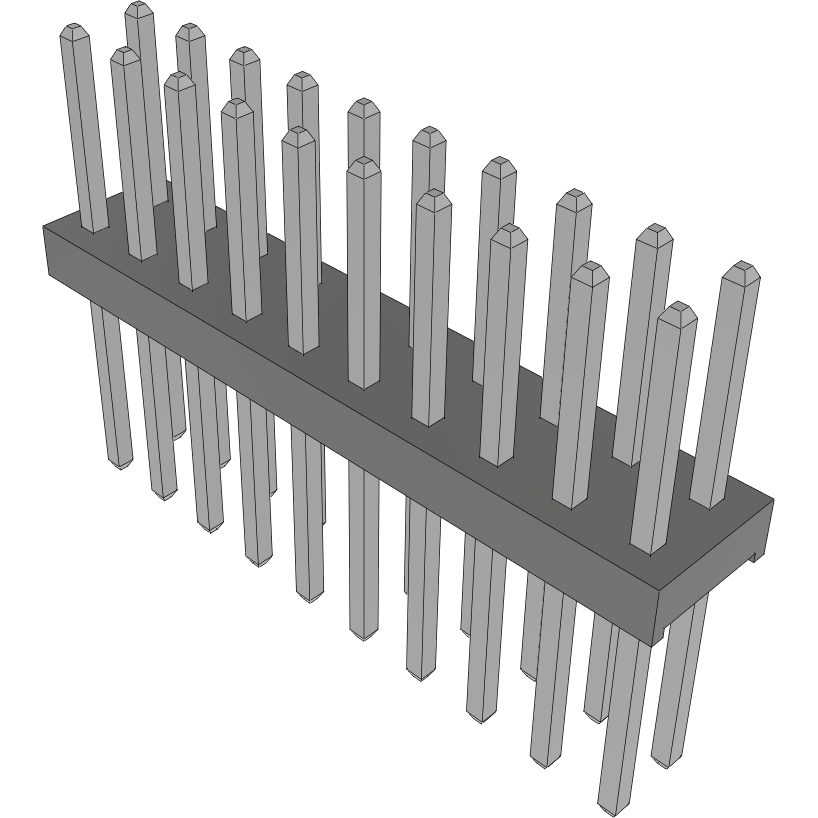 Samtec-MTMM-110-09-T-D-220 Steckverbinderleisten und Leiterplattenbuchsen Conn Unshrouded Header HDR 20 POS 2mm Solder ST Top Entry Thru-Hole Bulk