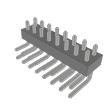 Conn Unshrouded Header HDR 16 POS 2mm Solder RA Side Entry Thru-Hole Tube