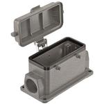 Box Mounting Base 90° 16B Shell Size Powder Die Cast Aluminum Double Lock Han®