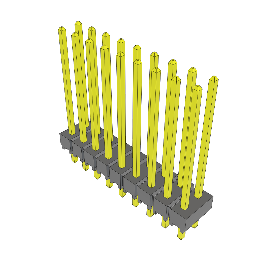 Samtec-TSW-109-17-G-D Piastre connettori e prese PCB Conn Unshrouded Header HDR 18 POS 2.54mm Solder ST Top Entry Thru-Hole Bulk