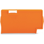 WAGO Kontakttechnik GmbH-2002-1394 Steckverbinderzubehör Top Job end-intermediate plate, for 2002-13xx series Terminal Blocks, 2.0 mm wide, orange