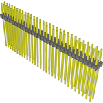 Conn Unshrouded Header HDR 60 POS 2.54mm Solder ST Top Entry Thru-Hole Bulk