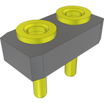 Conn Socket Strip SKT 2 POS Solder ST Top Entry Thru-Hole Bulk