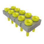 Conn Socket Strip SKT 10 POS 2.54mm Solder ST Top Entry Thru-Hole Tube