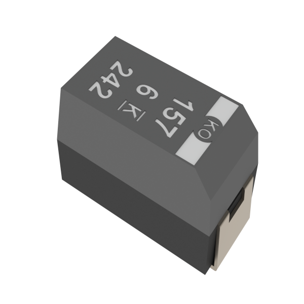 KEMET Corporation-T522V157M006ATE025 钽聚合物电容器 Cap Tant Polymer 150uF 6.3VDC V CASE 20%( 7.3 X 4.3 X 1.9mm) Inward L SMD 7343-20 0.025 Ohm 105°C T/R