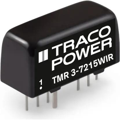TRACO Electronic AG-TMR 3-2411WIR Convertisseur CC en CC et module de régulateur de commutation Module DC-DC 24VIN 1-OUT 5V 0.6A 3W 8-Pin SIP Module