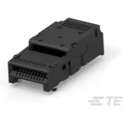 TE Connectivity-2325864-2 电话及电信连接器 Conn SFP-DD RCP 40 POS 0.8mm Solder RA SMD 40 Terminal 1 Port Tape