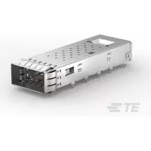 TE Connectivity-2170703-1 Steckverbinderzubehör Connector Accessories zQSFP+ Cage Right Angle Copper Alloy Nickel Box/Tray