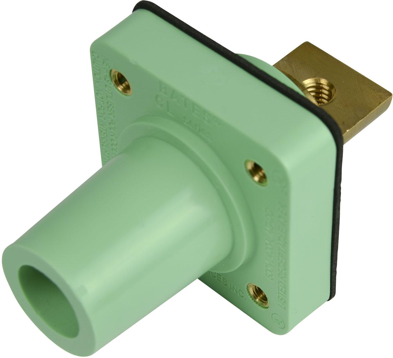 Marinco-CL40FRB-BB-E Steckverbinder CL Series Panel Mounts (400A / 600V) 2/0 - 4/0 AWG Female Bus Bar - Green (E)