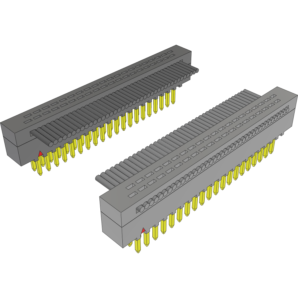 Samtec-FFMD-20-D-22.00-01 Assemblaggio cavo a nastro piatto Cable Assembly 0.558m 30AWG 1.27mm 40 to 40 POS IDC Connector to IDC Connector M-M TIGER EYE™ Clamshell