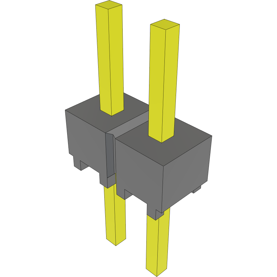 Samtec-MTSW-102-07-G-S-160 Connector Headers and PCB Receptacles Conn Unshrouded Header HDR 2 POS 2.54mm Solder ST Top Entry Thru-Hole Bulk