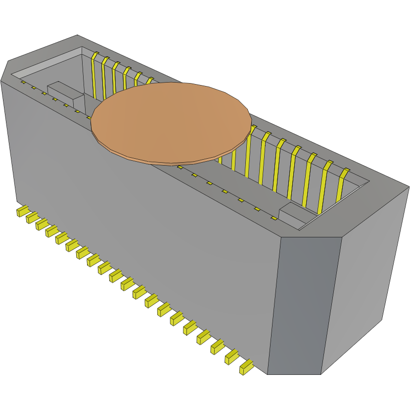Samtec-BTE-020-02-L-D-A-K-TR 连接器插头及 PCB 插座 Conn Micro Terminal HDR 40 POS 0.8mm Solder ST SMD T/R