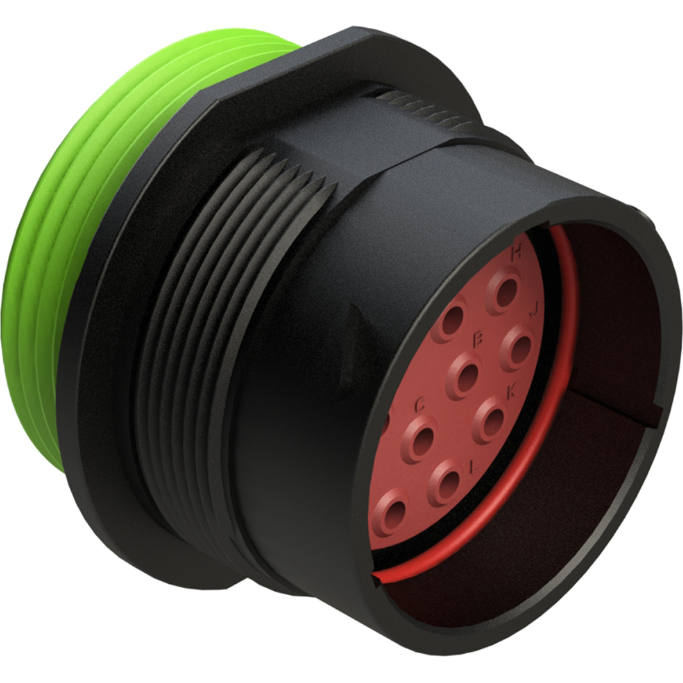 Amphenol-AHDP04-24-16PN-WTA Steckverbinder, rund Conn Circular PIN 16 POS ST Panel Mount 16 Terminal 1 Port