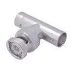 Conn BNC Adapter 0Hz to 4GHz 50Ohm T Style (2)F/M Gold Over Nickel Single