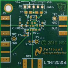 Texas Instruments-LMH730316/NOPB Cartes et kits de développement de circuit intégré d'amplificateur LMH6559/LMH6609/LMH6624/LMH6629/LMH6654/LMH6702/LMH6703/LMH6704/LMH6714/LMH6720/LMH6723 Op Amp Evaluation Kit