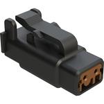 Conn Housing PL 2 POS Crimp ST Cable Mount Black