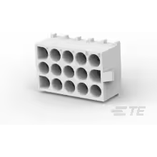 TE Connectivity-350830-1 连接器插头及 PCB 插座 Conn Wire to Board SKT 15Power POS 6.35mm Solder ST Thru-Hole Carton