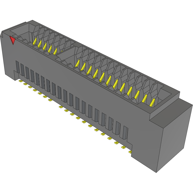 Samtec-MECF-20-02-L-DV-WT-TR Steckverbinder, Kartenrand Conn Micro TCA Card Edge F 40 POS 1.27mm Solder ST SMD T/R