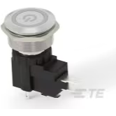 TE Connectivity-2364702-8 Druckknopfschalter Switch Push Button ON ON SPDT Flush Round Button 16A 125VAC Locking Panel Mount Quick Connect Loose