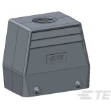 TE Connectivity-T1329320132-000 抽缩起动适配器 Hood 90° Powder Die Cast Aluminum Alloy Box