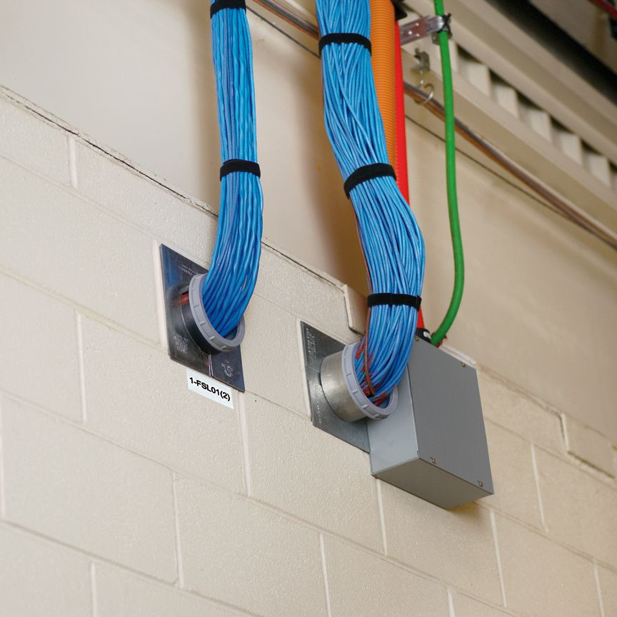 Panduit-C400X100APT Beschriftungen Labels Panel Label White 101.6x25.4mm