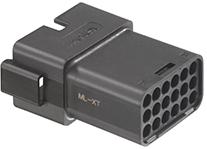 Molex-93444-7141 Einzeladersteckverbinder, Gehäuse Conn Housing RCP 18 POS Crimp ST Cable Mount Black ML-XT Bag