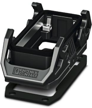 PHOENIX CONTACT-1407648 Adaptadores de manguitos ajustables Panel Mounting Base 180° B16 Shell Size Polyamide 6/6 Single Lock HEAVYCON®