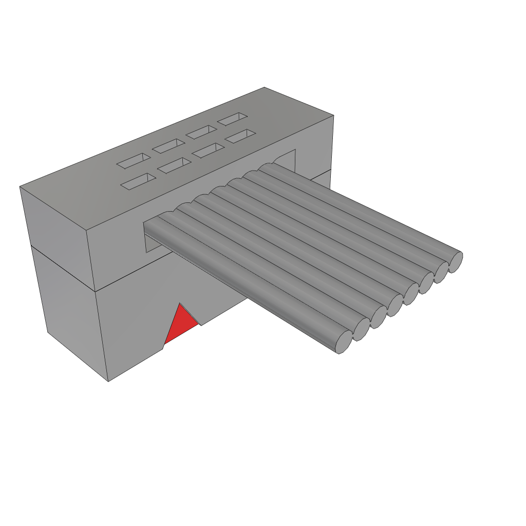 Samtec-FFSD-04-S-20.00-01 Flachband Kabelbaugruppen Cable Assembly 0.508m 30AWG 1.27mm 8 POS IDC Connector F TIGER EYE™ Bulk