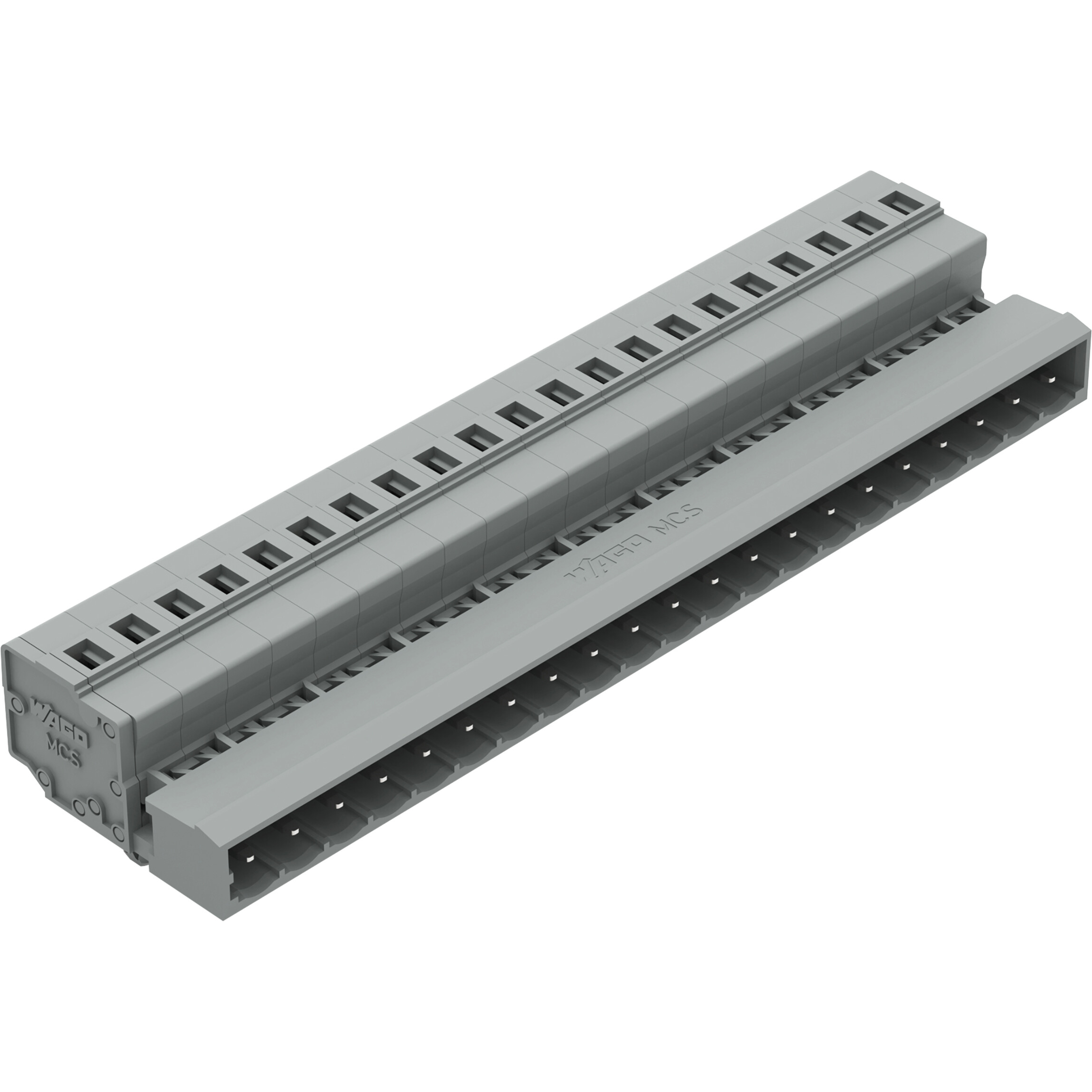 WAGO-231-621/018-000 Steckverbinder, Klemmenblöcke 1-Conductor Male Connector, Snap-in mounting feet, 2.5 mm2, Pin spacing 5 mm, 21-pole