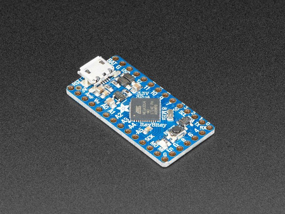 Adafruit Industries-3675 嵌入式系统开发板和套件 ATMEGA32U4 Microcontroller Development Board 8MHz CPU 2KB RAM 28KB Flash