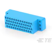 TE Connectivity-200277-4 Connector Discrete Wire Housing Conn Housing RCP 50 POS 3.81mm Crimp ST Panel Mount Blue Carton