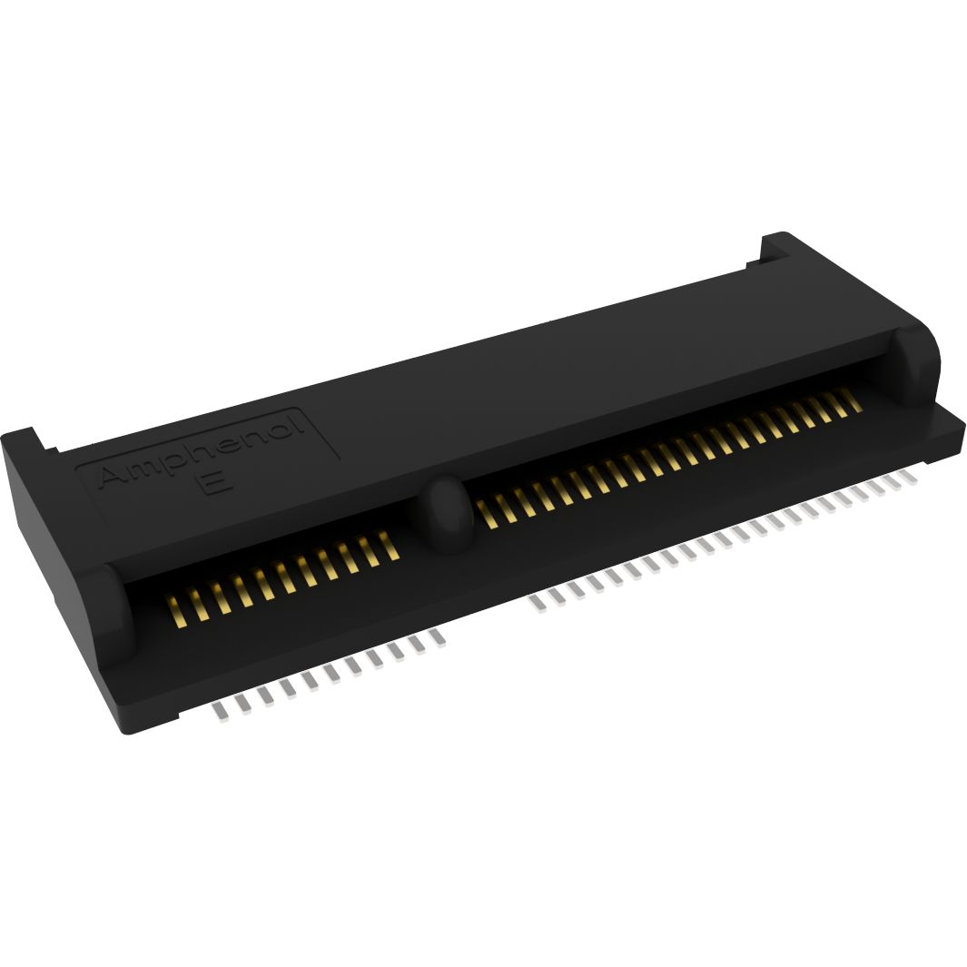 Amphenol Communications Solutions-MDT275E02001 Steckverbinder, Kartenrand Conn Card Edge F 67 POS 0.5mm Solder RA SMD PCIe® Reel