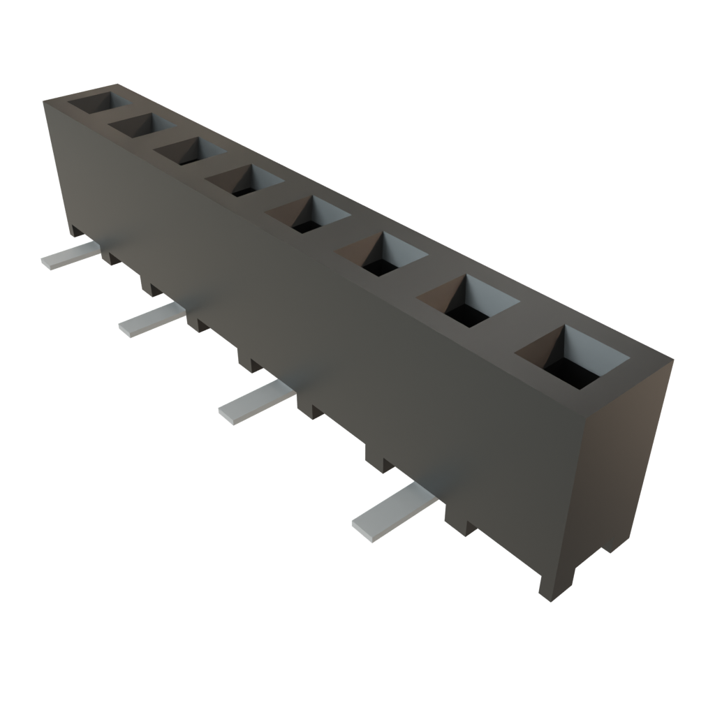 Samtec-SMM-108-02-S-S Connector Headers and PCB Receptacles Conn Socket Strip SKT 8 POS 2mm Solder ST Top Entry SMD TIGER EYE™ Tube