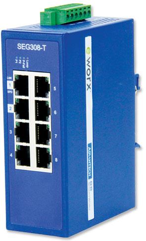 Advantech-SEG308-T Interruttori Ethernet Ethernet Switch 8-Port 1000Mbps