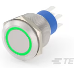 Switch Push Button OFF (ON) DPDT Flush Round Button 3A 250VAC 36VDC Momentary Panel Mount Solder Lug