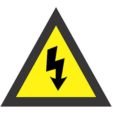 Panduit-WL33Y Beschriftungen Labels Warning Label Vinyl Black/Yellow 114.3x14.3mm