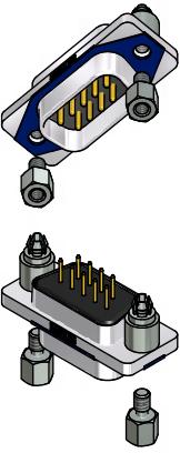 CONEC-15-006443 Steckverbinder, D-Sub Conn D-Sub PIN 9 POS 1.37mm Solder ST Thru-Hole 9 Terminal 1 Port