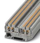 PHOENIX CONTACT-3209578 Connector Terminal Blocks Conn Feed-Through Modular Terminal Block 4 POS Push-In Spring T DIN Rail 24A