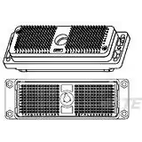 TE Connectivity-5353177-1 矩形连接器 Conn Rectangular SKT 156 POS 2.54mm Solder ST Thru-Hole Tray