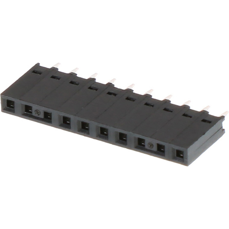 Molex-901471110 Steckverbinderleisten und Leiterplattenbuchsen Conn Socket Strip SKT 10 POS 2.54mm Solder ST Top Entry Thru-Hole C-Grid Tube