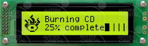 Matrix Orbital-LK202-25 LCD-Zeichenmodule Character Display 20Char x 2Line