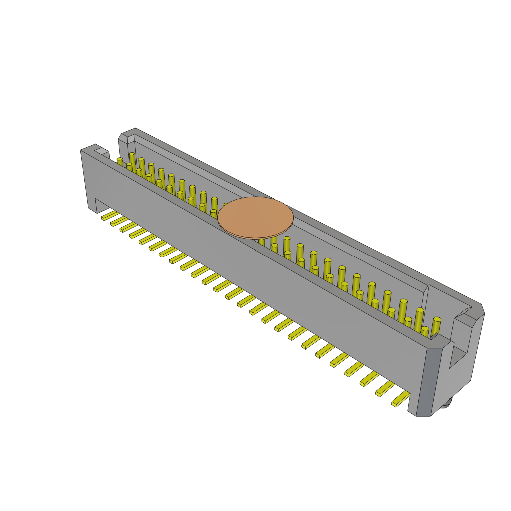Samtec-TFM-125-02-L-D-A-K-TR Steckverbinderleisten und Leiterplattenbuchsen Conn Shrouded Header (4 Sides) HDR 50 POS 1.27mm Solder ST Top Entry SMD TIGER EYE™ T/R