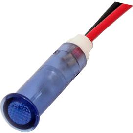 Mallory Sonalert Products-FL1P-6QW-2-B3V Panel Mount Indicators LED Panel Mount Indicator Uni-Color Blue 3000mcd 2-Pin Bulk