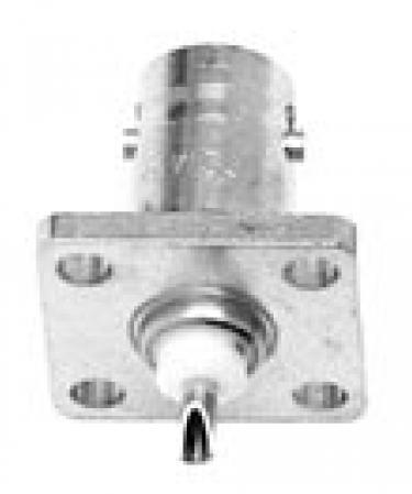 Pomona Electronics-2451A Conector RF Conn BNC 50Ohm Solder Cup ST Flange Mount F Gold Over Nickel