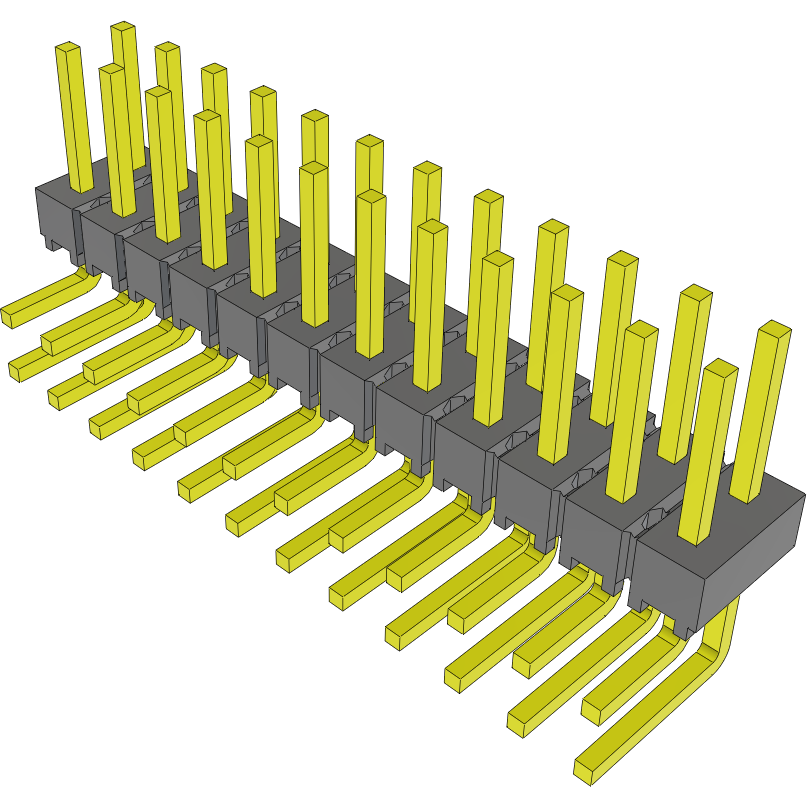 Samtec-MTSW-112-08-T-D-229-NA Steckverbinderleisten und Leiterplattenbuchsen Conn Unshrouded Header HDR 24 POS 2.54mm Solder ST Thru-Hole Bulk