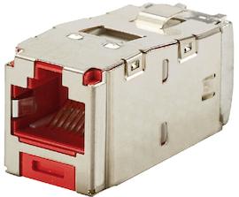 Panduit-CJS6X88TGRDY Steckverbinder, Telefon und Telekommunikation Conn RJ-45 F 8 POS ST Cable Mount 8 Terminal 1 Port Cat 6a